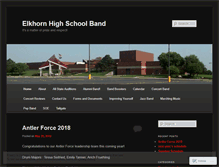 Tablet Screenshot of elkhornband.com